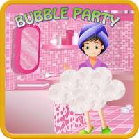 fiesta de burbujas diversión de limpieza
