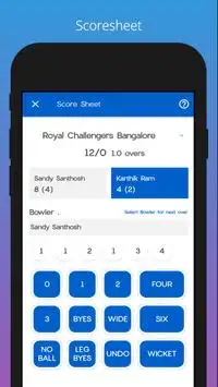 GoTurf Cricket Scorer Screen Shot 1