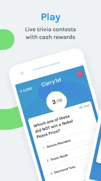 Carry1st Trivia: Play & Earn Screen Shot 0