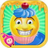 Emoji Cupcake Maker Games-Game Memasak Emoji yang