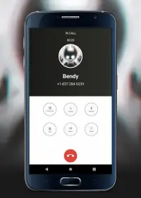 Fake call and video chat whith Bendy Screen Shot 2