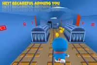 Run Blue Cat Subway Rail 3D Screen Shot 3