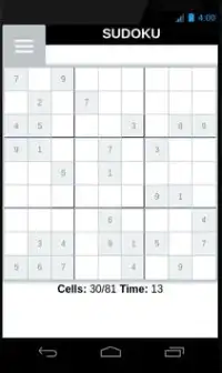Rackons Sudoku Game Screen Shot 0