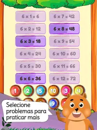 Jogo de Matemática - Tabuadas de Multiplicação Screen Shot 13