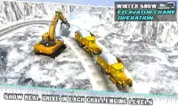 Winter Snow Excavator Crane Op Screen Shot 3