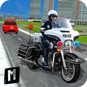 policía bicicleta criminal persecución controlar
