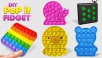 DIY Pop It Fidget Toys 3D Poppop Bubbles Sound Screen Shot 0