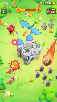 Auto Grow Castle: Tower Defense Idle Game Screen Shot 2