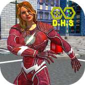 Super Multi Speed Flash Girl Warrior hero
