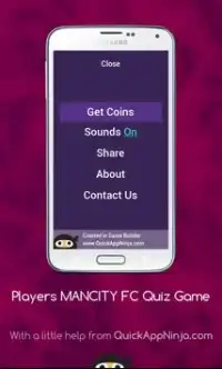 Players MANCITY FC Quiz Game Screen Shot 6