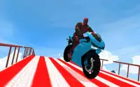 MegaRamp Bike Deadpool: City Rooftop GTStunt Game Screen Shot 6