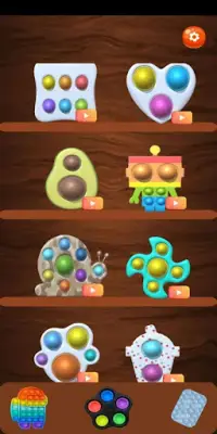 Pop It Fidget 3D y Simple Dimple Antistress Game Screen Shot 1