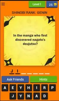 Shinobi Trivia: Naruto Screen Shot 0