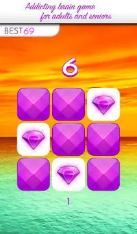 Memory game : Brain teasers for adults : Jewels #2 Screen Shot 5