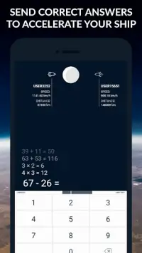 Rocket Calculations - multiplayer math game Screen Shot 2