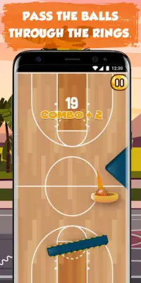 FLAPPY DUNK SHOT: ألعاب كرة السلة غير متصل Screen Shot 3