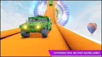 軍用車両のスタントドライブゲーム2020: Hot wheels jeep 三菱 自動車 ゲーム Screen Shot 11