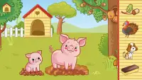 Bebekler için Çiftlik! Oyunu! Puzzle çocuklar Screen Shot 2