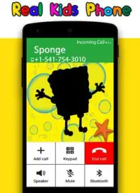 Sponge Call - Kids Phone Screen Shot 1
