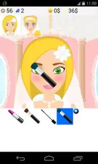 wedding makeup games Screen Shot 0