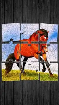 Horses Jigsaw Puzzle Game Screen Shot 0