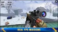 стрельба из снежного снайпера -меткий стрелок fire Screen Shot 3