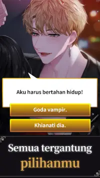 Blood Kiss : romansa vampir Screen Shot 0