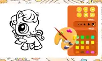 Coloring Page Pony Sisters Pet Screen Shot 2