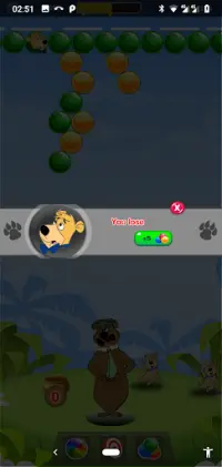 game of yogi bear bubbles Screen Shot 2