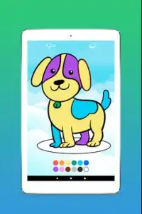 Colorir para crianças: colorir o cachorro Screen Shot 8