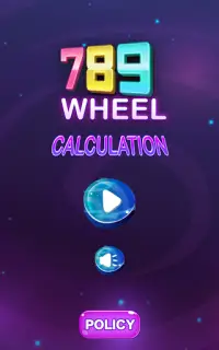 789 Wheel Calculation Game Screen Shot 10