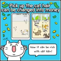 Tap Tap Cat Hair - cat clicker Screen Shot 2