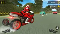 Highway Fiets Moto Racing: Endless Traffic Racer Screen Shot 1