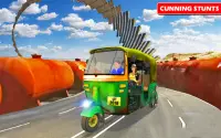 Rickshaw Driving Free Stunt Game Screen Shot 1