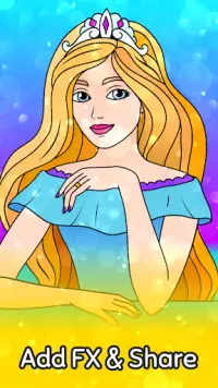 Princess Coloring Game Screen Shot 4