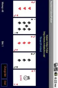 Naken Video Poker Screen Shot 1