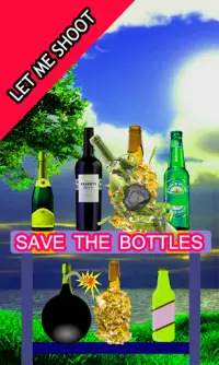 Stone Bottle Shooter : Shoot The Bottles Free Game Screen Shot 1