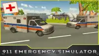 911 سيارة إسعاف محاكي 3D Screen Shot 4