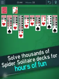 Classic Spider Solitaire Screen Shot 2