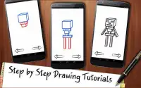 Drawing App Build Mine Craft Blocks Screen Shot 0