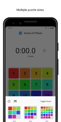 Game of Fifteen: 15 puzzle with Flutter Screen Shot 1