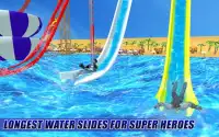 Real Super Hero Water Slide Uphill Amusement Park Screen Shot 5