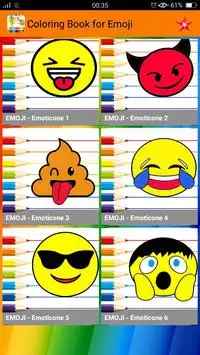 Coloring book for emoji worlds Screen Shot 1