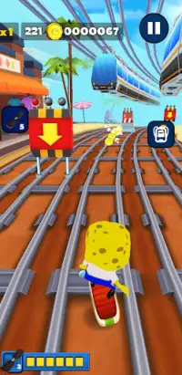 Sponge Subway Granny Bob Game Screen Shot 3