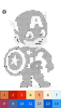 Cute Superhero Pixel Art Screen Shot 3