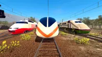 Train Racing Euro Simulator 3D: Trò chơi xe lửa Screen Shot 3