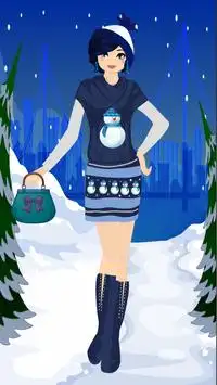 Dress Up Girl Game - Winter Screen Shot 2
