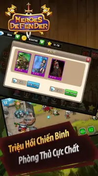 Defender Heroes: Game Chiến Thuật Idle TD Screen Shot 1