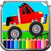 Painting Cars: Transportation Coloring Book