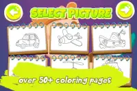 Early childhood education - Car Colouring Games Screen Shot 2